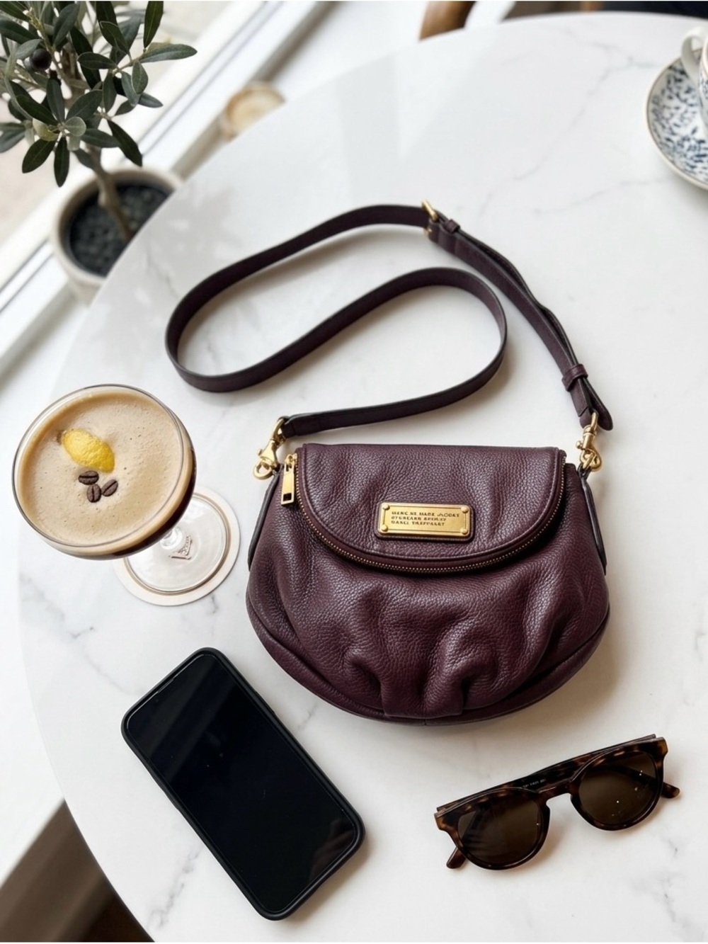 Marc by Marc Jacobs Small Crossbody Bag in Deep Burgundy